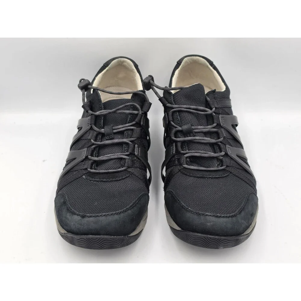 Dansko Henriette Comfort Sneakers Size 41 US Size 10-10.5 Black Suede & Mesh
